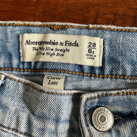 Abercrombie & Fitch Slim Straight Ultra High Rise Jean - Picture 2 of 2
